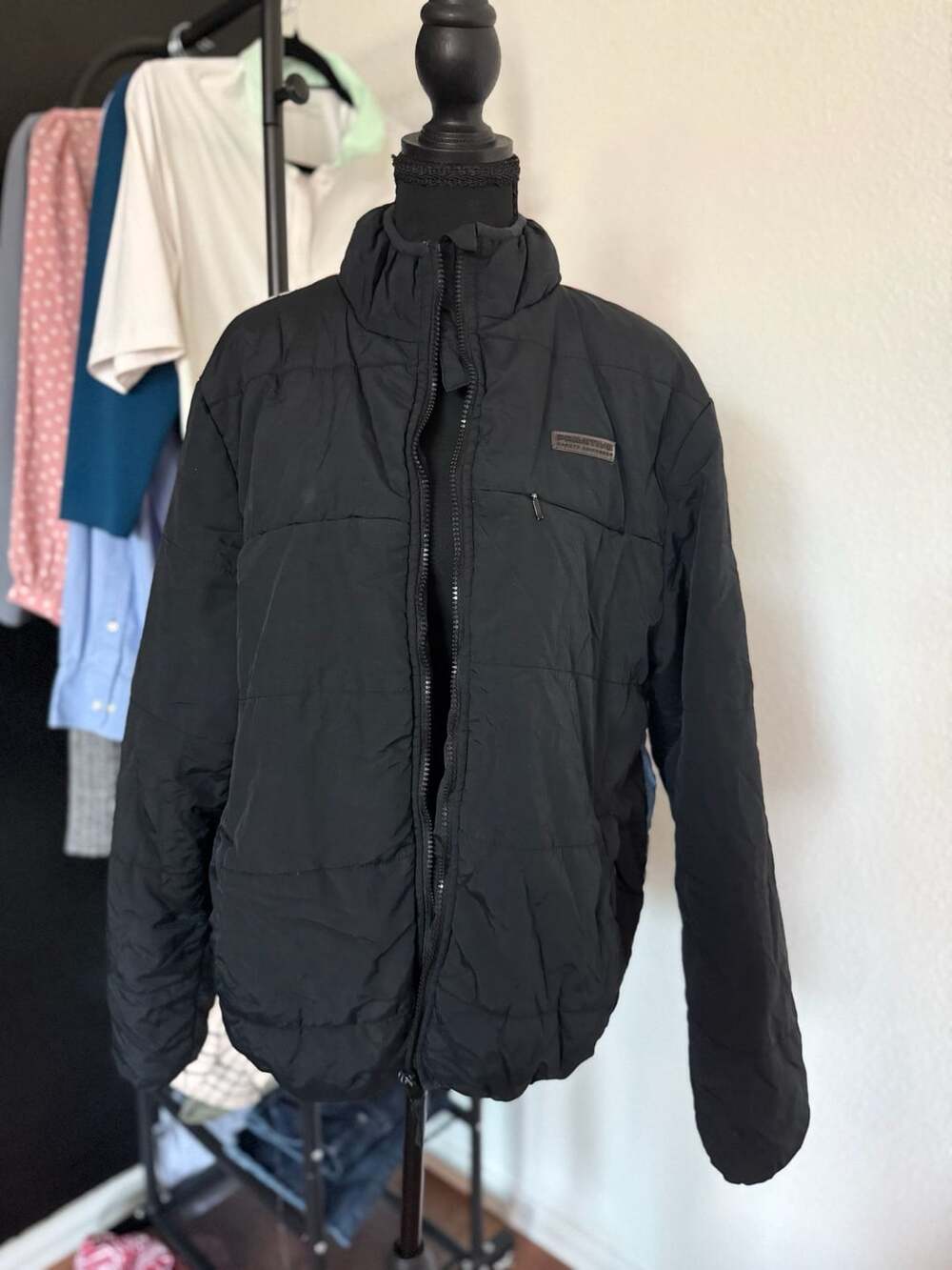 Primitive x Naruto Shippuden Black Puffer Jacket Medium - Limited Edition Street